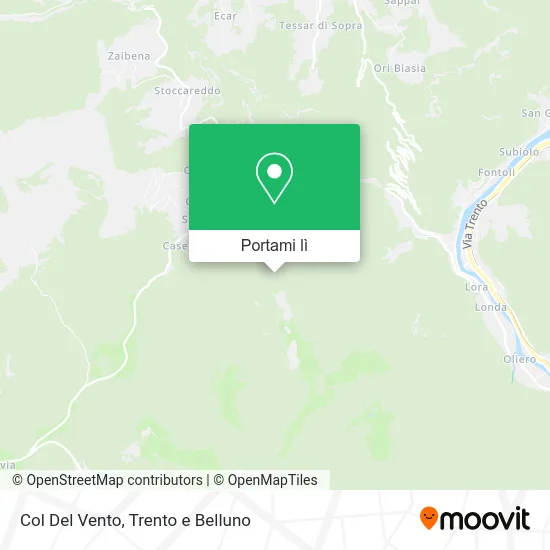 Mappa Col Del Vento