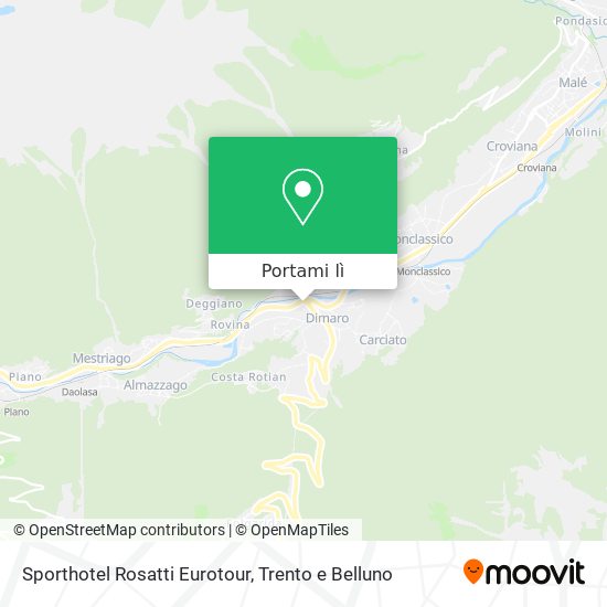 Mappa Sporthotel Rosatti Eurotour