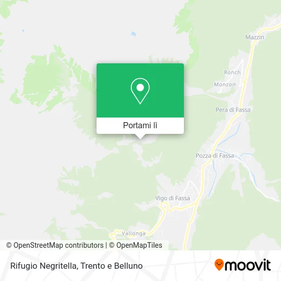 Mappa Rifugio Negritella