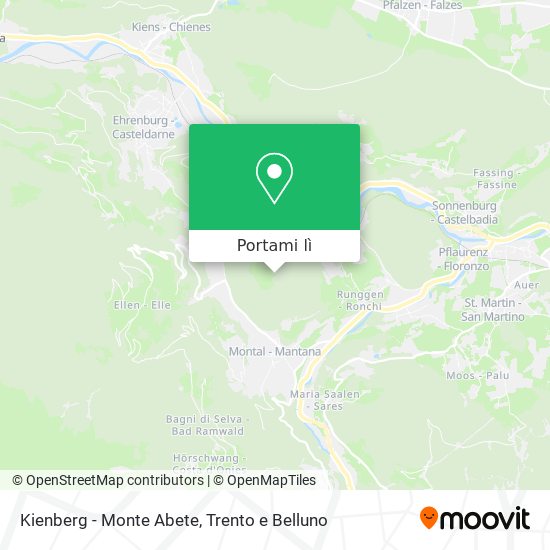 Mappa Kienberg - Monte Abete