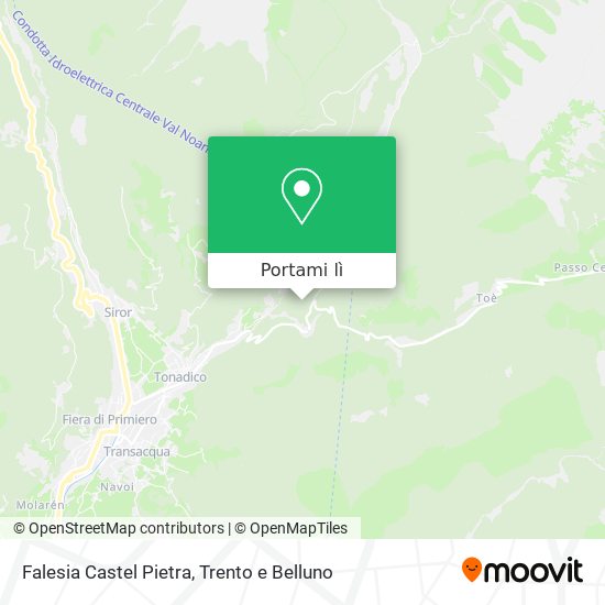 Mappa Falesia Castel Pietra