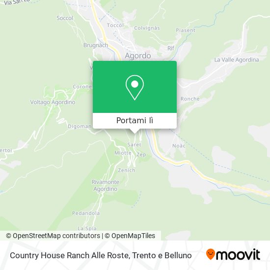 Mappa Country House Ranch Alle Roste