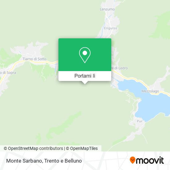 Mappa Monte Sarbano