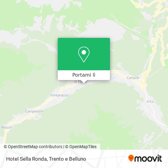 Mappa Hotel Sella Ronda