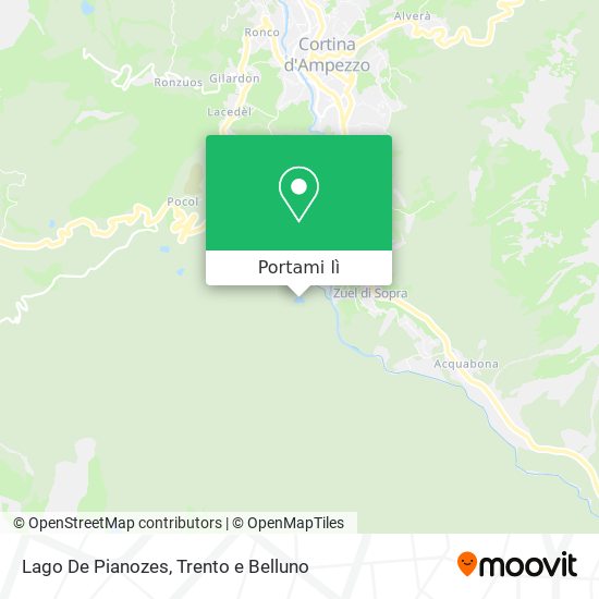 Mappa Lago De Pianozes