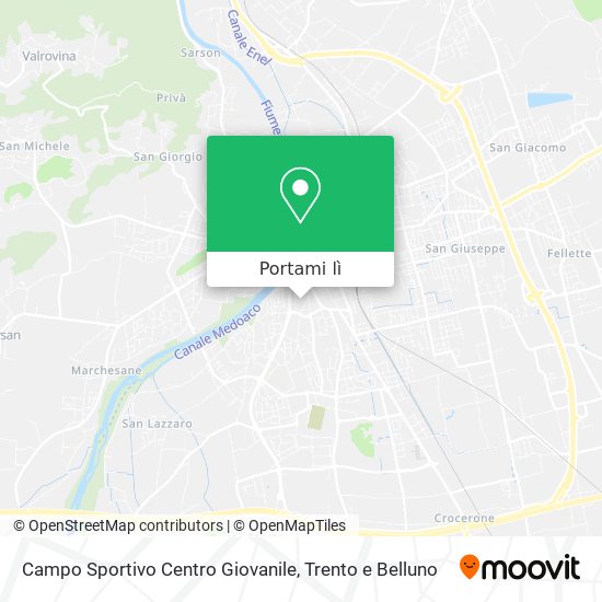 Mappa Campo Sportivo Centro Giovanile