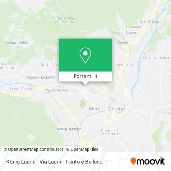 Mappa König Laurin - Via Laurin