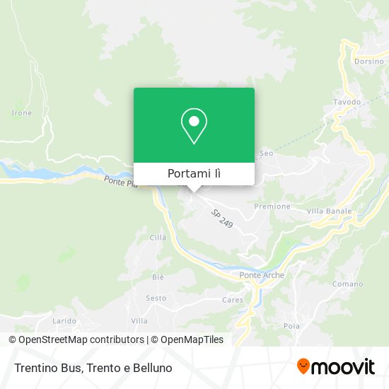 Mappa Trentino Bus