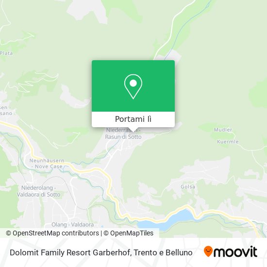 Mappa Dolomit Family Resort Garberhof