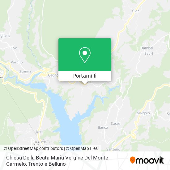 Mappa Chiesa Della Beata Maria Vergine Del Monte Carmelo