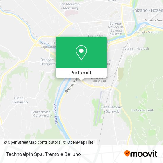 Mappa Technoalpin Spa