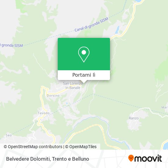 Mappa Belvedere Dolomiti