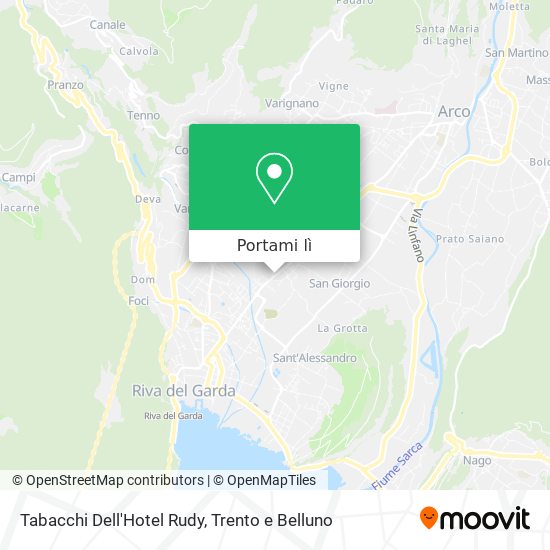 Mappa Tabacchi Dell'Hotel Rudy