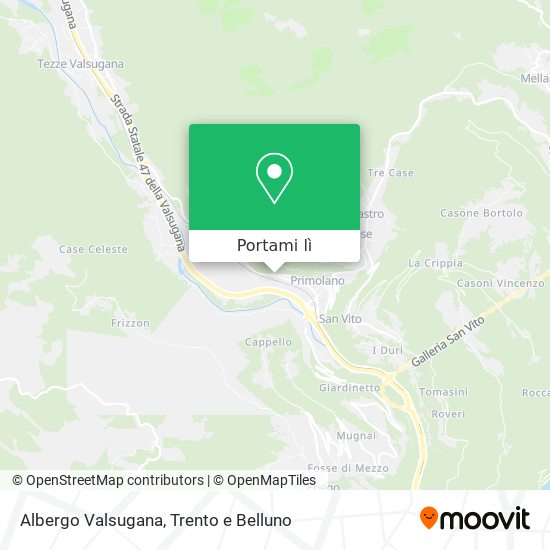 Mappa Albergo Valsugana