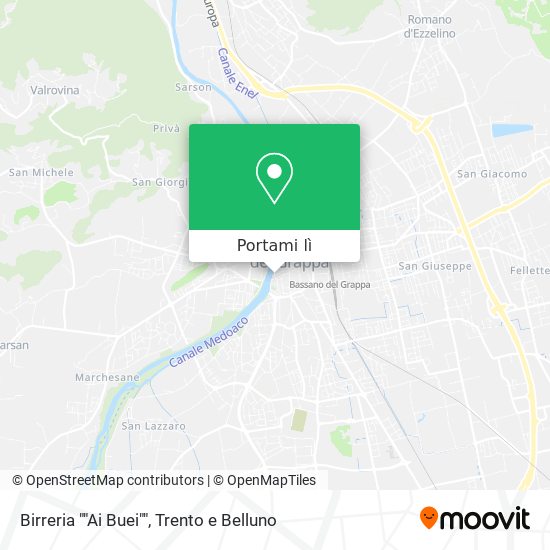 Mappa Birreria ""Ai Buei""
