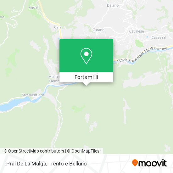 Mappa Prai De La Malga