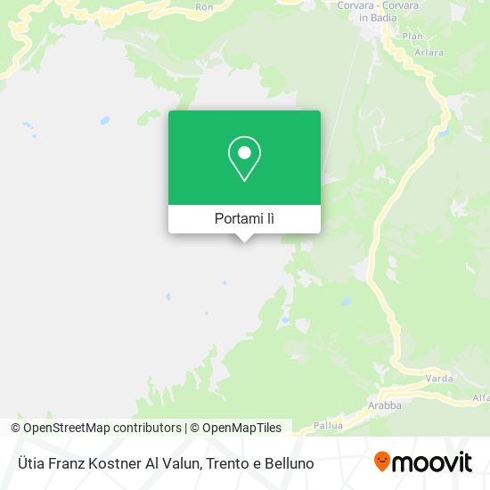 Mappa Ütia Franz Kostner Al Valun