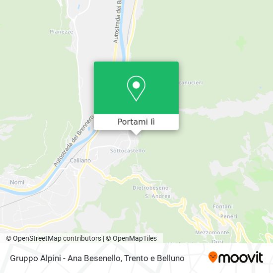 Mappa Gruppo Alpini - Ana Besenello