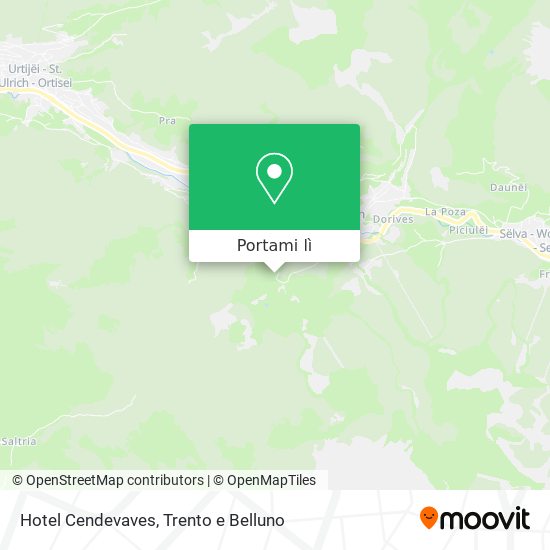 Mappa Hotel Cendevaves