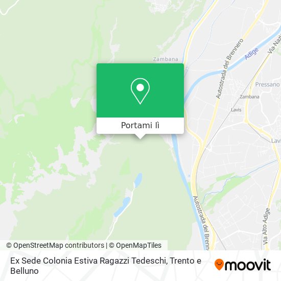 Mappa Ex Sede Colonia Estiva Ragazzi Tedeschi