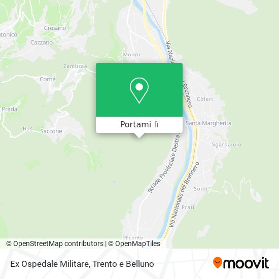 Mappa Ex Ospedale Militare