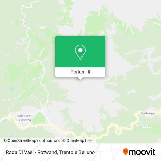 Mappa Roda Di Vaèl - Rotwand