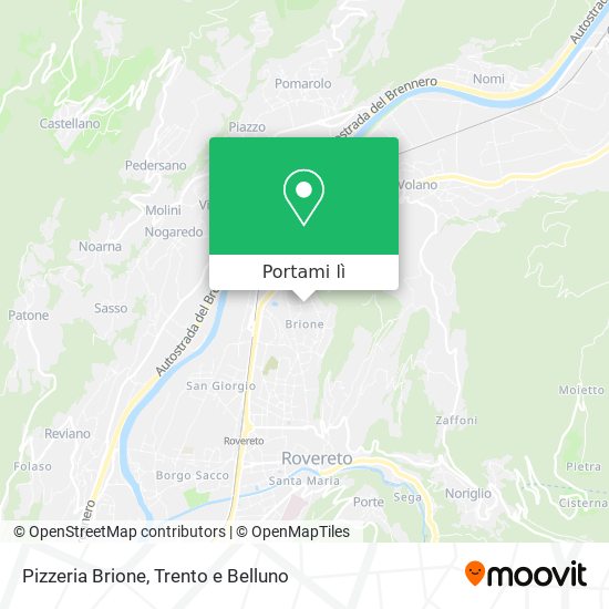 Mappa Pizzeria Brione