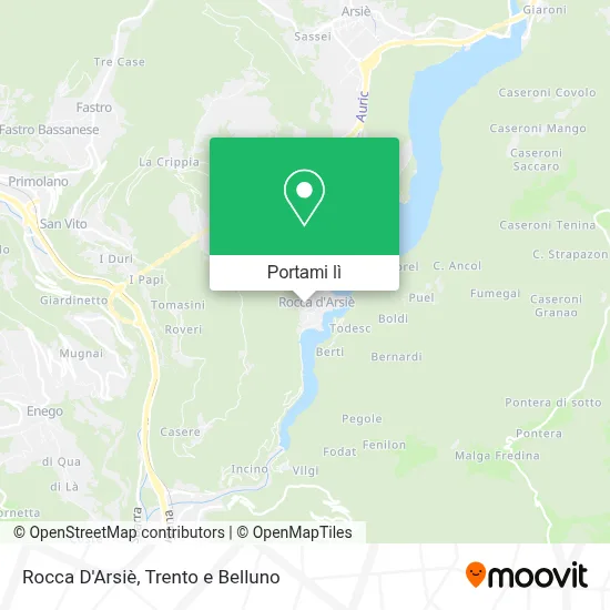 Mappa Rocca D'Arsiè