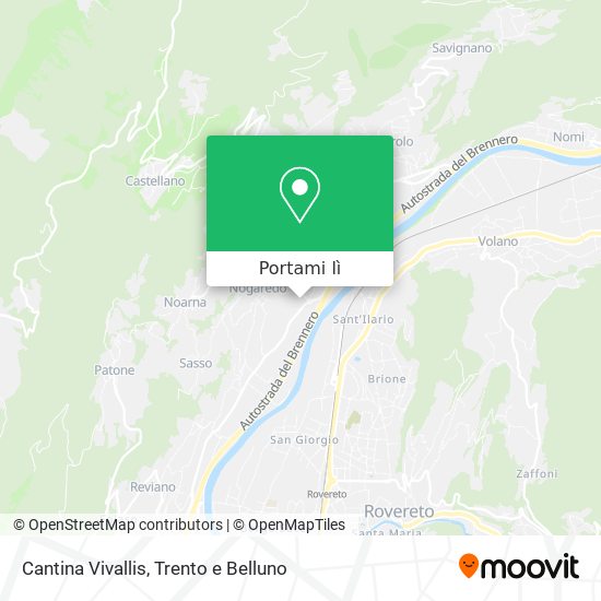 Mappa Cantina Vivallis