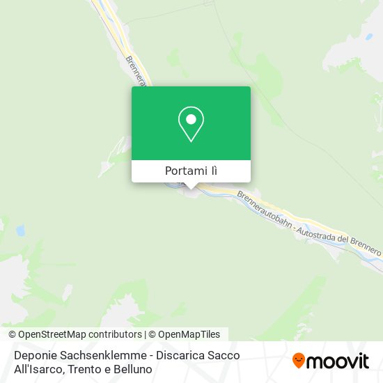 Mappa Deponie Sachsenklemme - Discarica Sacco All'Isarco