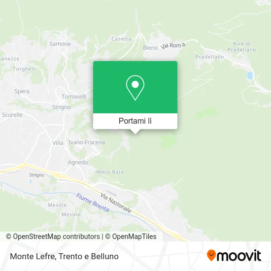 Mappa Monte Lefre
