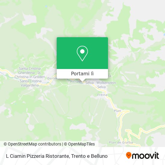 Mappa L Ciamin Pizzeria Ristorante