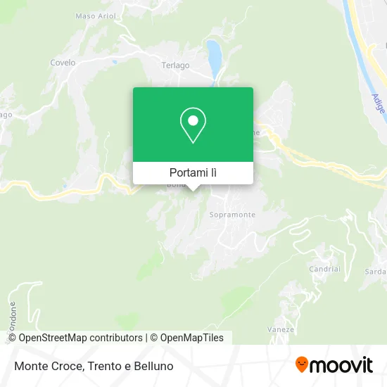 Mappa Monte Croce