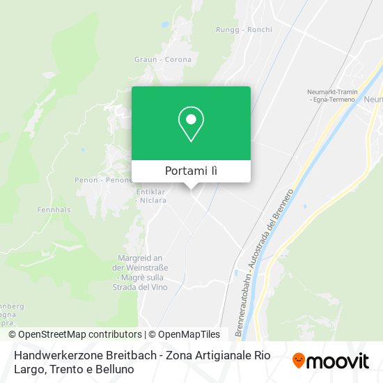 Mappa Handwerkerzone Breitbach - Zona Artigianale Rio Largo