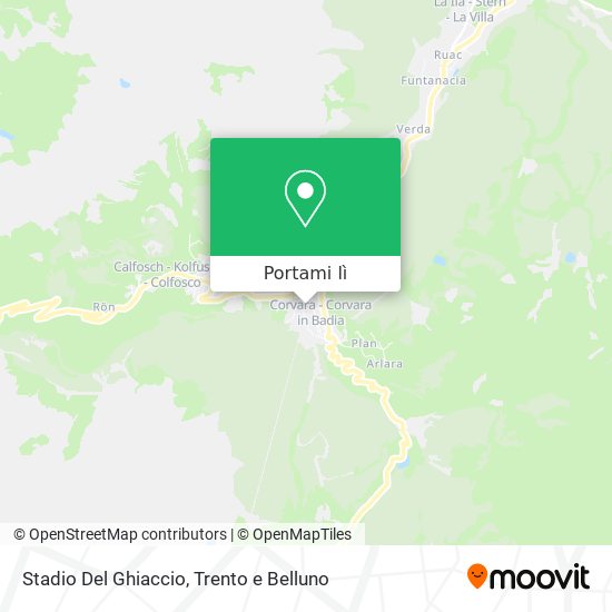 Mappa Stadio Del Ghiaccio