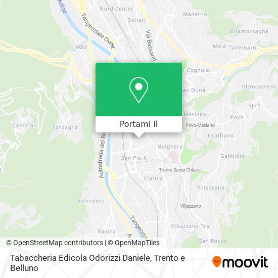 Mappa Tabaccheria Edicola Odorizzi Daniele