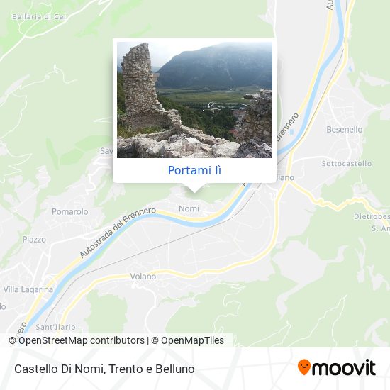 Mappa Castello Di Nomi