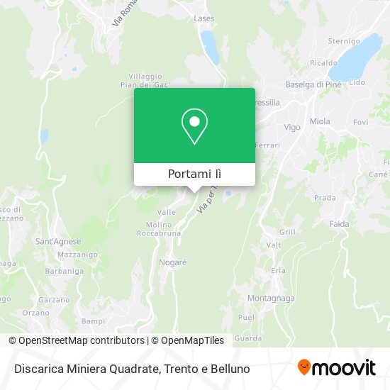 Mappa Discarica Miniera Quadrate