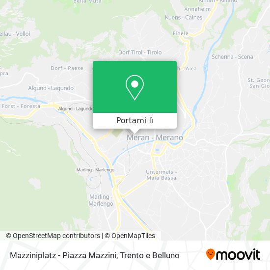 Mappa Mazziniplatz - Piazza Mazzini