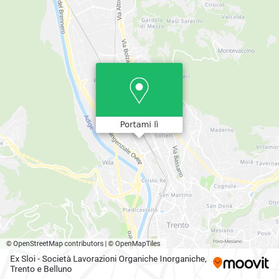 Mappa Ex Sloi - Società Lavorazioni Organiche Inorganiche