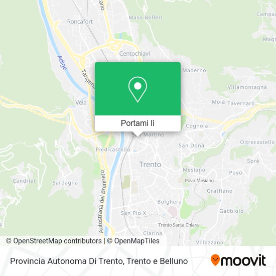 Mappa Provincia Autonoma Di Trento