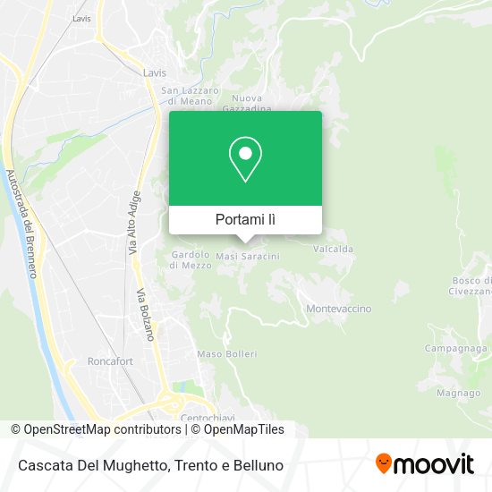 Mappa Cascata Del Mughetto