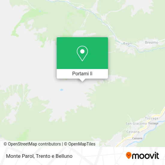 Mappa Monte Parol