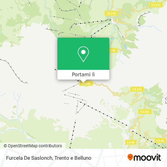 Mappa Furcela De Saslonch