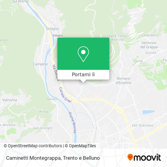 Mappa Caminetti Montegrappa
