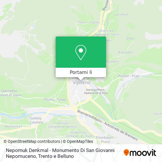 Mappa Nepomuk Denkmal - Monumento Di San Giovanni Nepomuceno