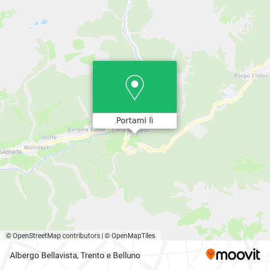 Mappa Albergo Bellavista