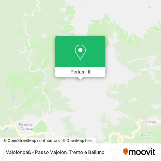 Mappa Vaiolonpaß - Passo Vajolon