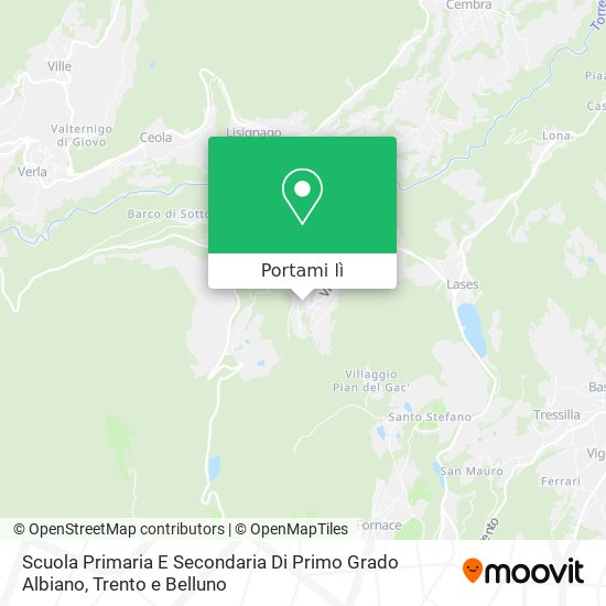 Mappa Scuola Primaria E Secondaria Di Primo Grado Albiano