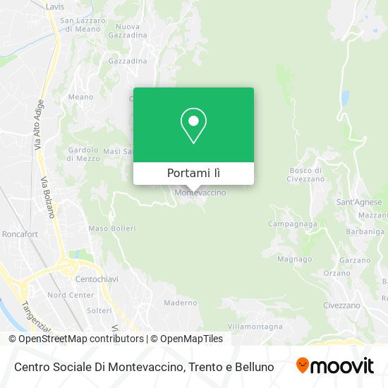 Mappa Centro Sociale Di Montevaccino